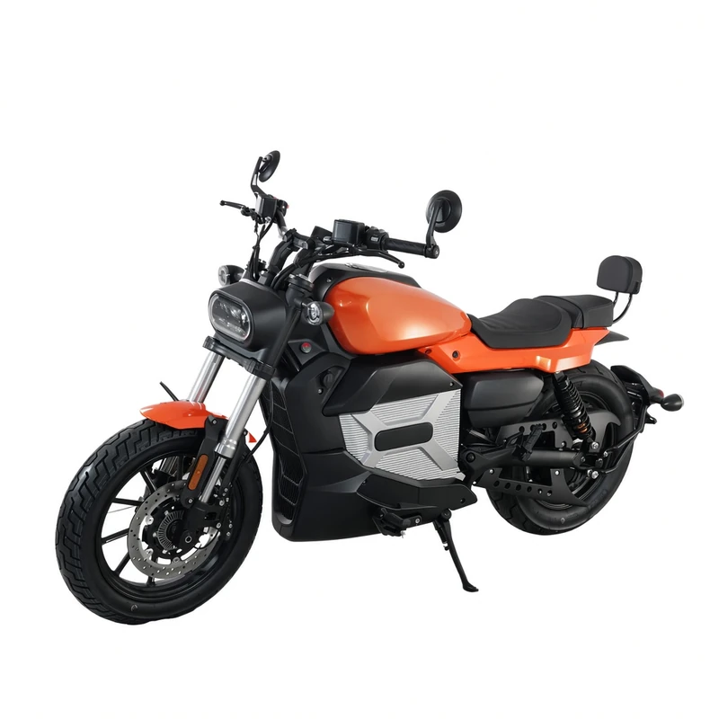 Ekuma Storm 8000W, orangefarbenes Elektromotorrad, bis 120 km/h